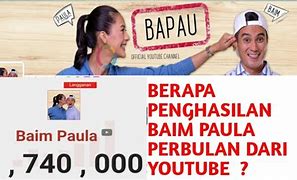 Penghasilan Baim Wong Dari Youtube